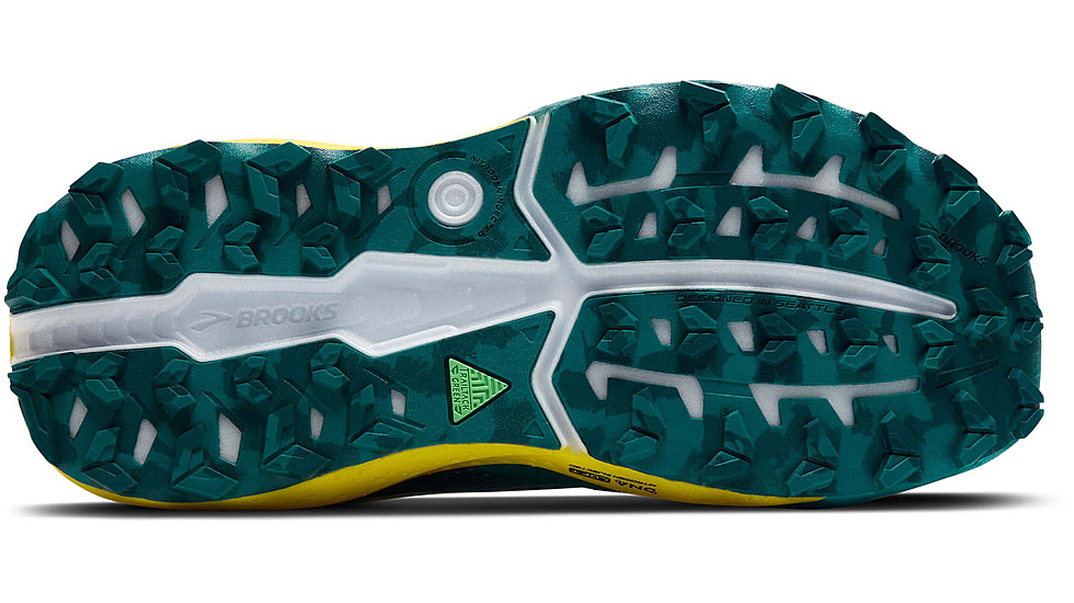 Brooks Caldera 8 Trailrunning Shoes - Mens, Bit of Blue/Quince/Celestial, 11.0 US/Medium, 1104401D131.110