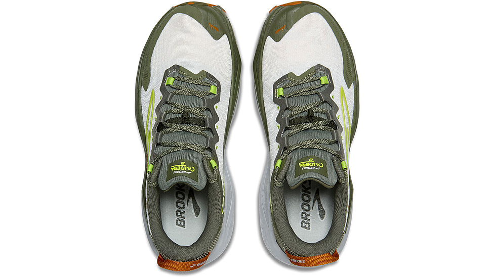 Brooks Caldera 8 Trailrunning Shoes - Mens, Dusty Olive/Lime/Oyster, 8, 1D, 1104401D314.080