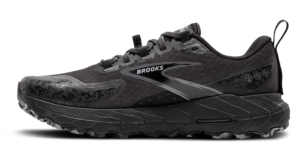 Brooks Cascadia 18 Trailrunning Shoes - Mens, Black/Blackened Pearl/Grey, 12.0 US/Medium, 1104261D072.120