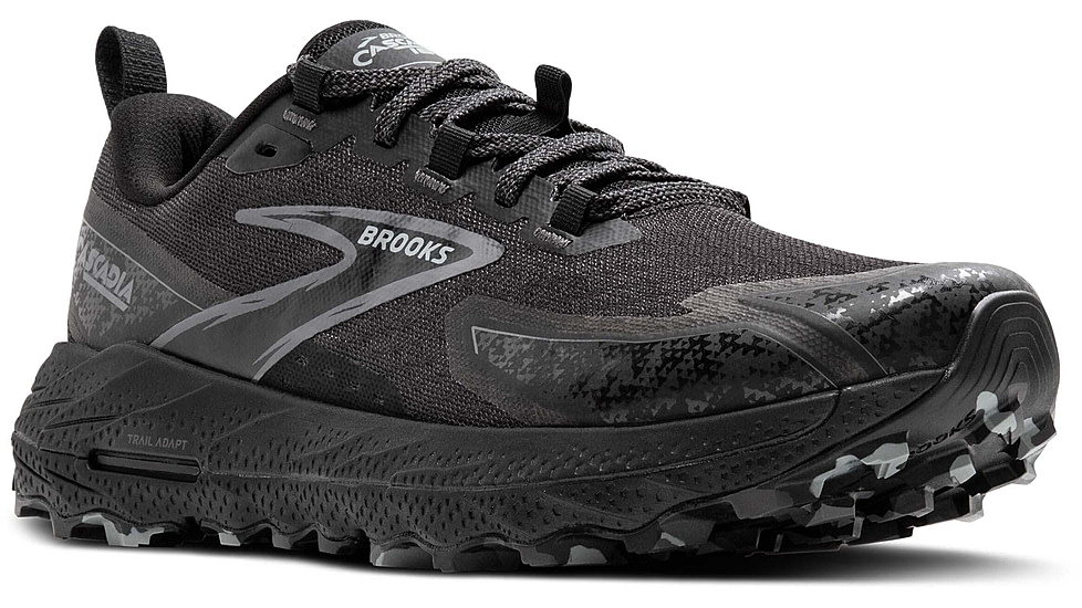 Brooks Cascadia 18 Trailrunning Shoes - Mens, Black/Blackened Pearl/Grey, 12.0 US/Medium, 1104261D072.120