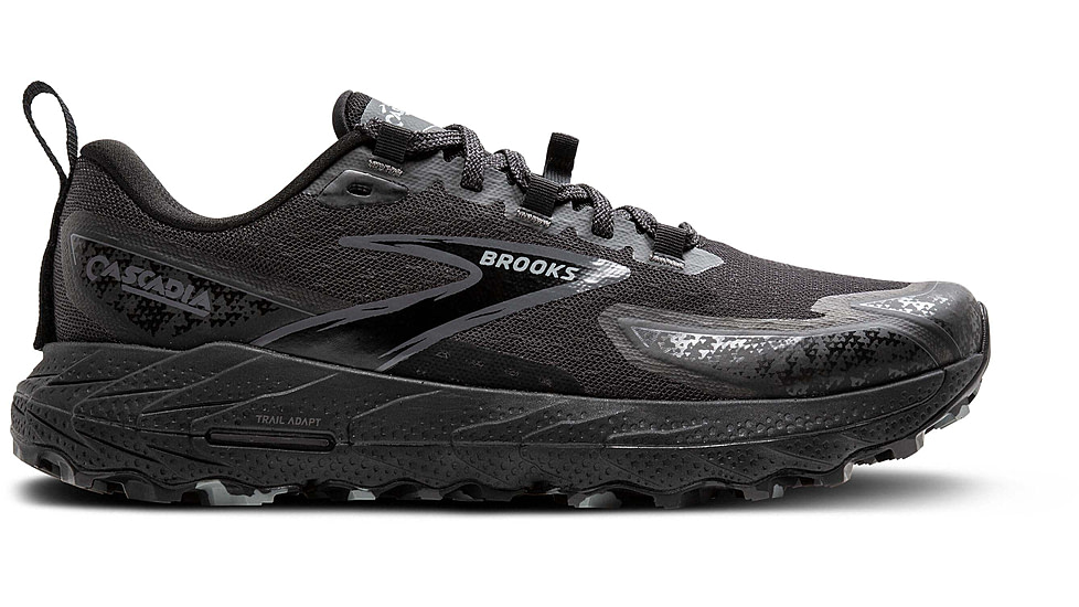 Brooks Cascadia 18 Trailrunning Shoes - Mens, Black/Blackened Pearl/Grey, 12.0 US/Medium, 1104261D072.120