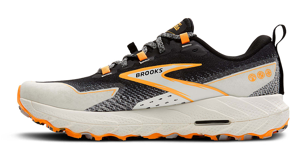 Brooks Cascadia 18 Trailrunning Shoes - Mens, Black/Blue Wash/Orange, 10.5 US/Medium, 1104261D022.105