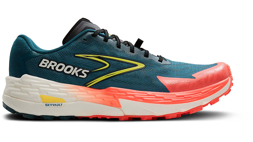 Brooks Catamount 4 Trailrunning Shoes - Mens, Legion Blue/Celestial/Flame, 11.0 US/Medium, 1104411D407.110