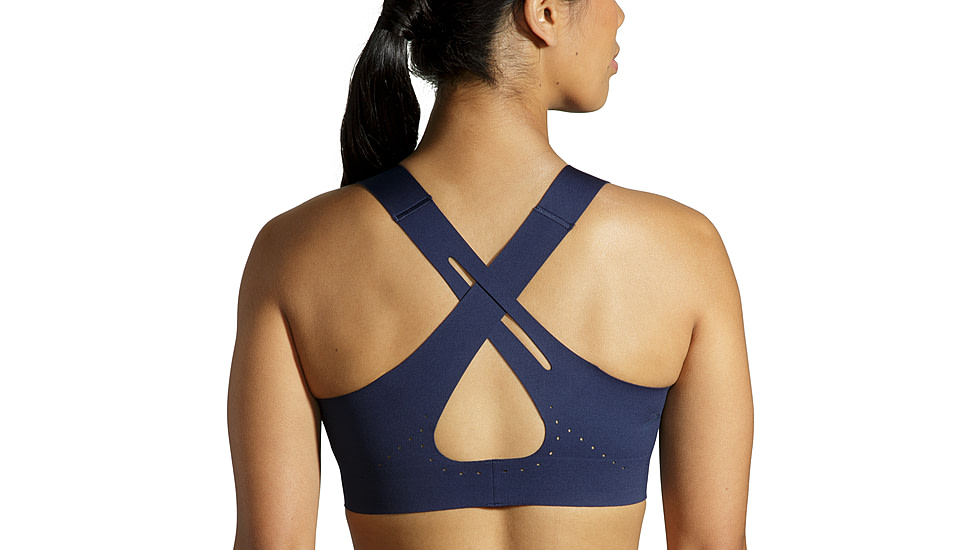 Brooks Dare Crossback Run Bra 2.0 - Womens, Navy, 32CD, 350084451.032CD