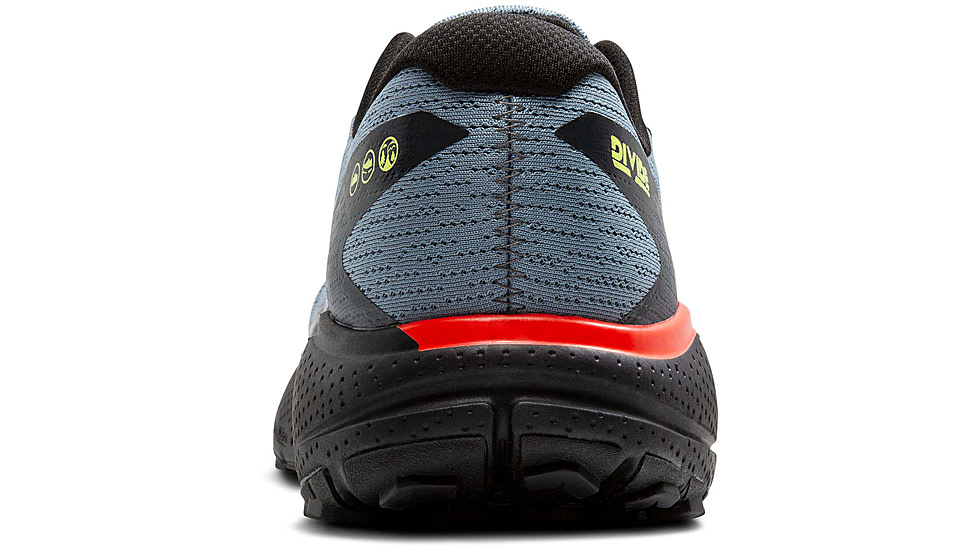 Brooks Divide 5 Trailrunning Shoes - Mens, Citadel/Ebony/Lime, 11.5 US/Medium, 1104291D004.115