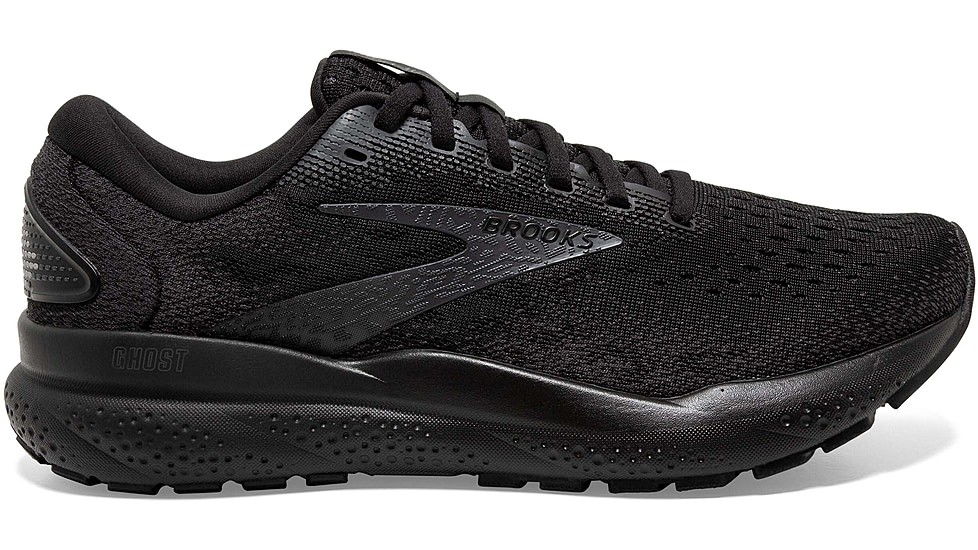 Brooks Ghost 16 Road Running Shoes - Mens, Black/Black/Ebony, 11.0 US/Medium, 1104181D020.110