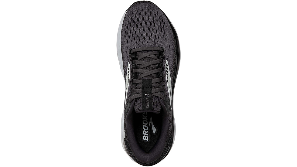 Brooks Ghost 16 Road Running Shoes - Mens, Black/Grey/White, 9.0 US/Medium, 1104181D090.090