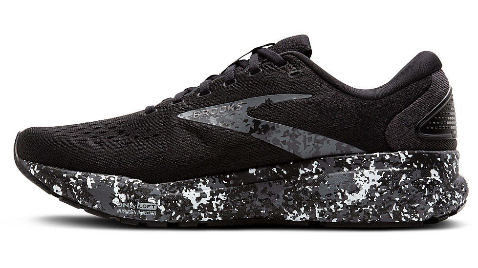 Brooks Ghost 16 Road Running Shoes - Mens, Black/Iron/Lava, 11.5 US/Medium, 1104181D062.115