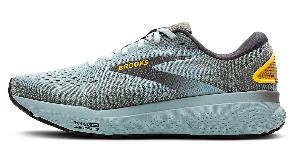 Brooks Ghost 16 Road Running Shoes - Mens, Cloud/Grey/Gold, 11.0 US/Medium, 1104181D432.110