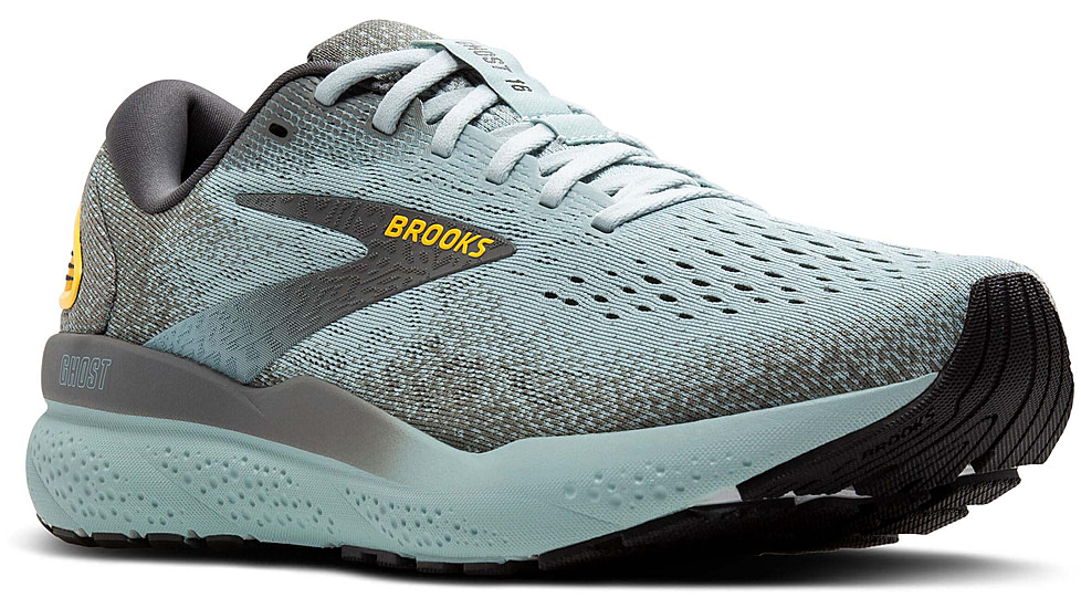Brooks Ghost 16 Road Running Shoes - Mens, Cloud/Grey/Gold, 11.0 US/Medium, 1104181D432.110
