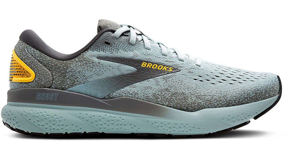 Brooks Ghost 16 Road Running Shoes - Mens, Cloud/Grey/Gold, 11.0 US/Medium, 1104181D432.110