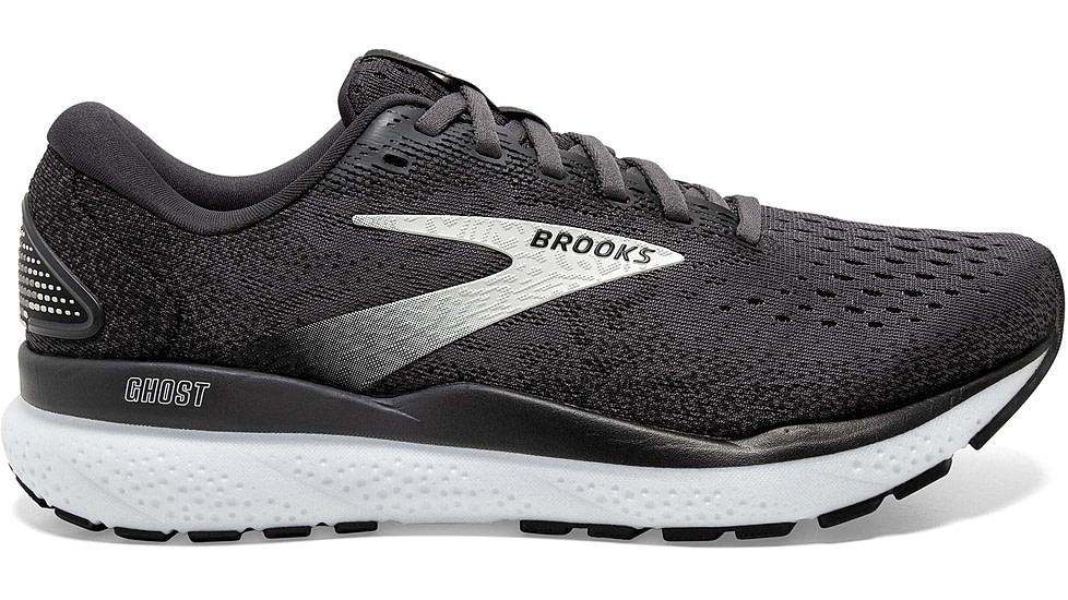 Brooks Ghost 16 Road Running Shoes - Womens, Black/Grey/White, 6.0 US/Medium, 1204071B090.060