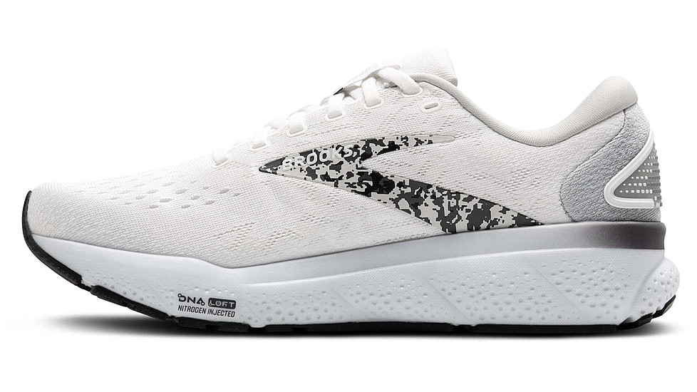 Brooks Ghost 16 Road Running Shoes - Womens, White/Oyster/Lava, 7.0 US/Medium, 1204071B147.070