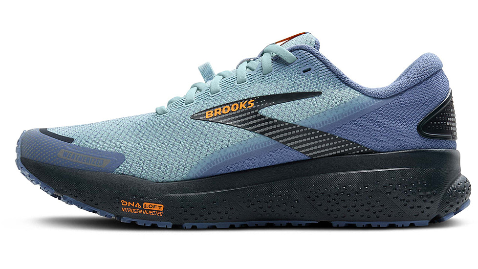 Brooks Ghost 16 Weatherized Road Running Shoes - Mens, Country Blue/Winter Sky/Ebony, 12.0 US/Medium, 1104361D405.120