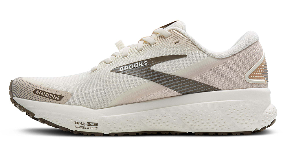 Brooks Ghost 16 Weatherized Road Running Shoes - Womens, Almond Peach/Coconut/Falcon, 8.0 US/Medium, 1204251B184.080