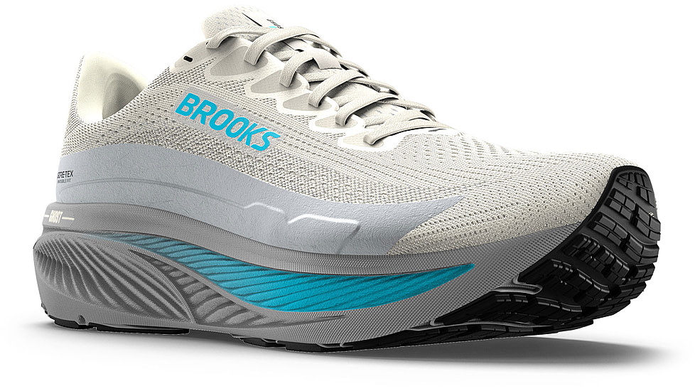 Brooks Ghost 17 GTX Road Running Shoes - Womens, Coconut/Oyster/Blue, 7, 1B, 1204511B138.070