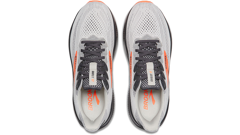 Brooks Ghost 17 Rosd Running Shoes - Mens, Oyster Mushroom/Orange/Ebony, 8, 1D, 1104421D048.080