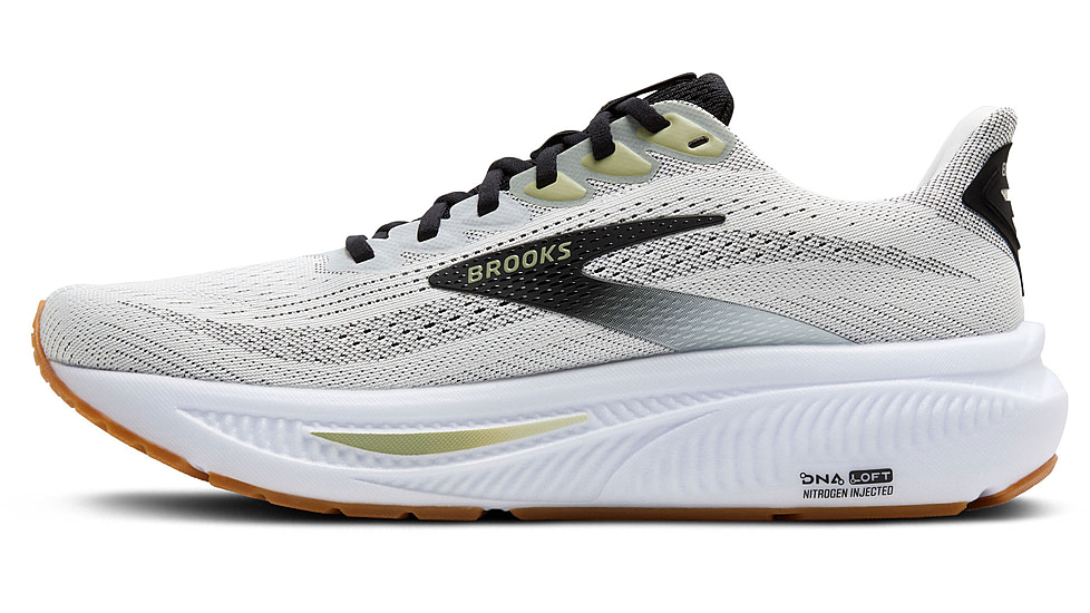 Brooks Ghost 17 Rosd Running Shoes - Mens, White/Black/Tea, 9.5, 1D, 1104421D191.095