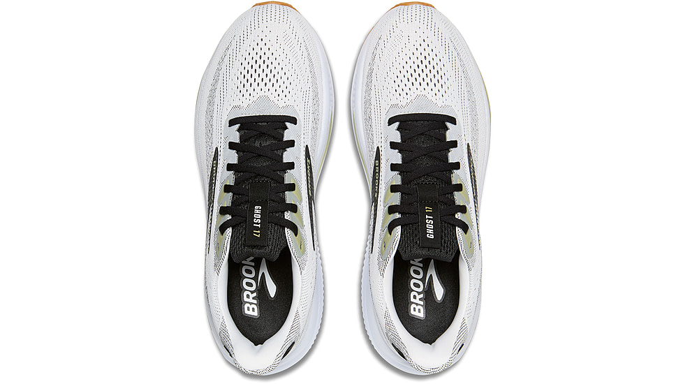 Brooks Ghost 17 Rosd Running Shoes - Mens, White/Black/Tea, 9.5, 1D, 1104421D191.095