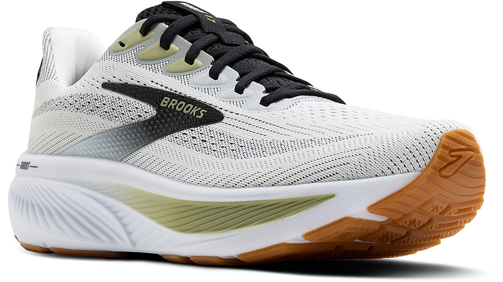 Brooks Ghost 17 Rosd Running Shoes - Mens, White/Black/Tea, 9.5, 1D, 1104421D191.095