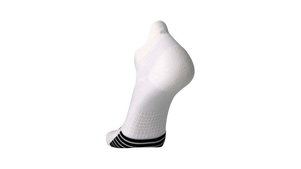 Brooks Ghost Lite No Show 2-Pack Sock, White, L, 280496100.035
