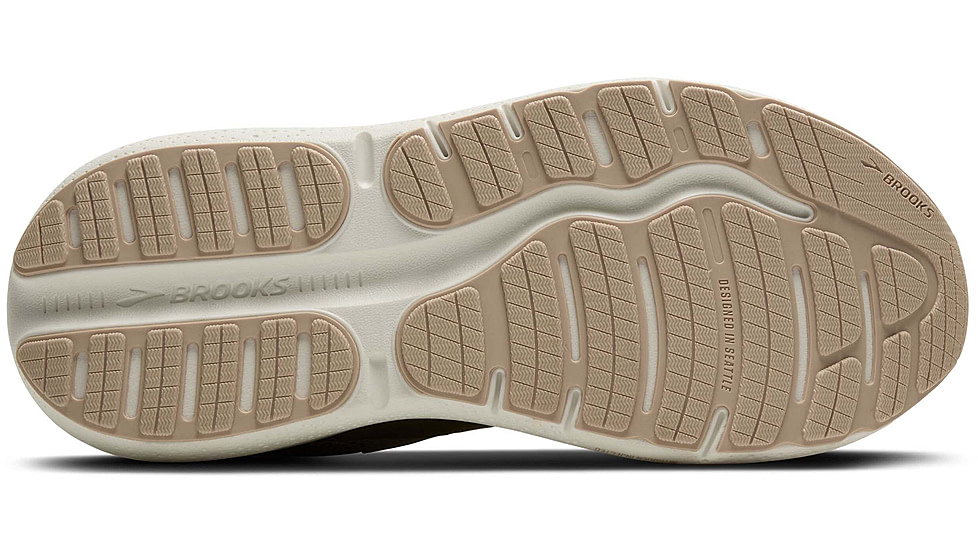 Brooks Ghost Max 2 Road Running Shoes - Mens, London Fog/Falcon/Coconut, 9.5 US/Medium, 1104311D240.095