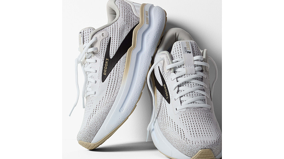 Brooks Ghost Max 2 Road Running Shoes - Mens, White/Pelican/Oyster, 11.0 US/Medium, 1104311D125.110