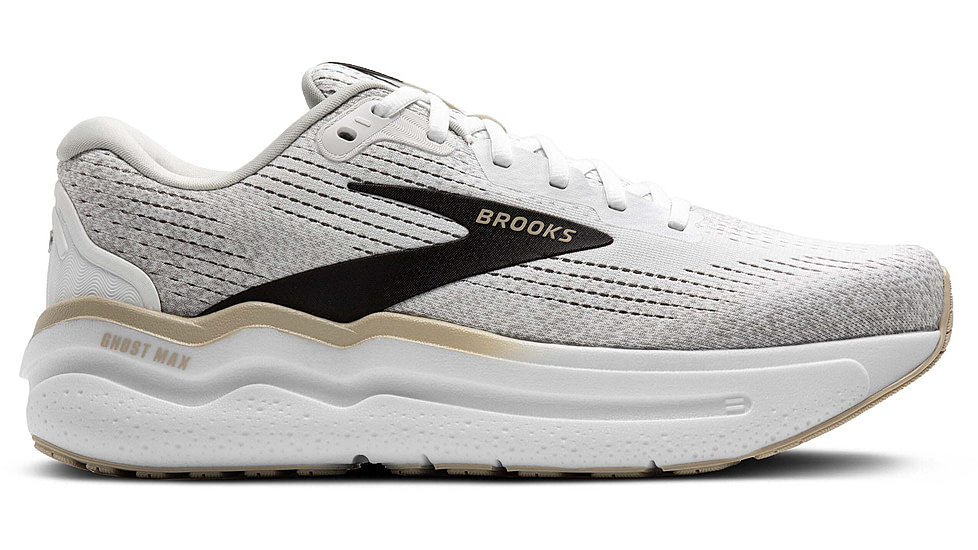 Brooks Ghost Max 2 Road Running Shoes - Mens, White/Pelican/Oyster, 11.0 US/Medium, 1104311D125.110