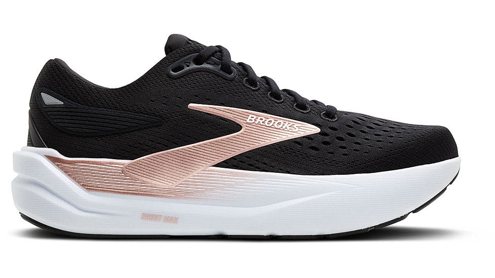 Brooks Ghost Max 3 Road Running Shoes - Womens, Black/black/Rose Gold, 9.5, 1B, 1204571B043.095