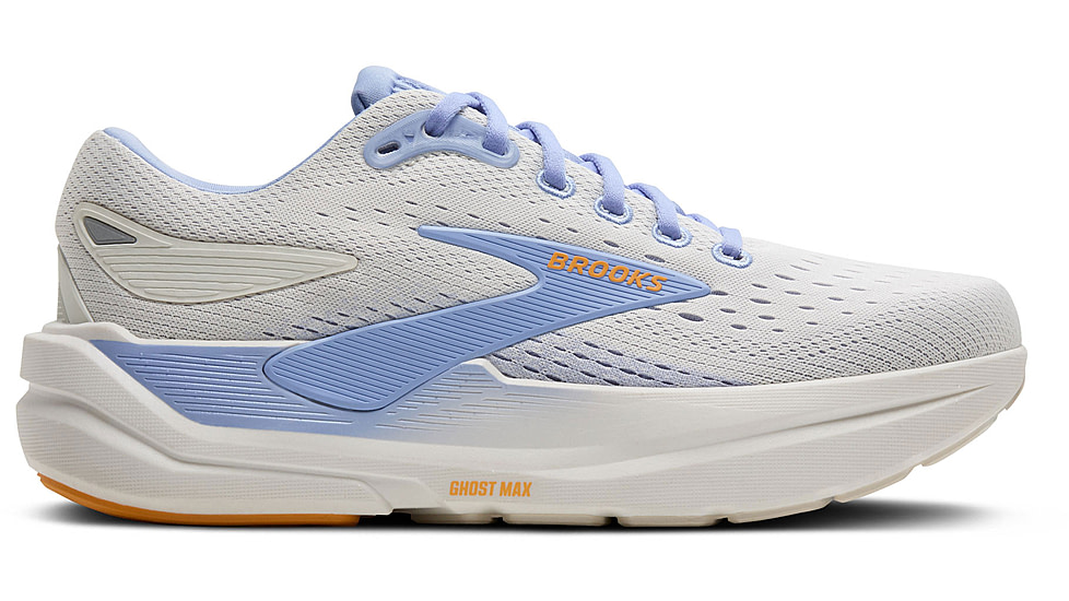 Brooks Ghost Max 3 Road Running Shoes - Womens, Coconut/Blue Heron/Orange, 9, 1B, 1204571B151.090