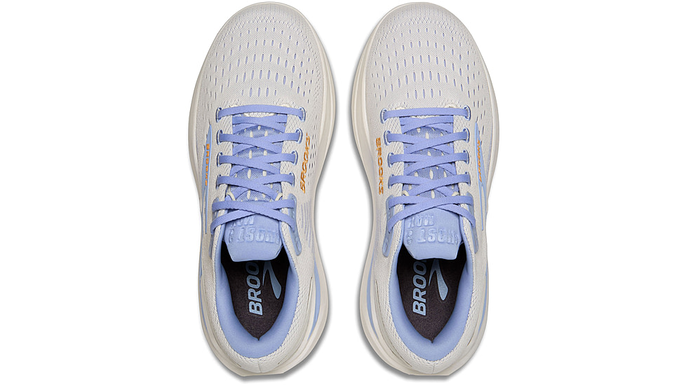 Brooks Ghost Max 3 Road Running Shoes - Womens, Coconut/Blue Heron/Orange, 9, 1B, 1204571B151.090