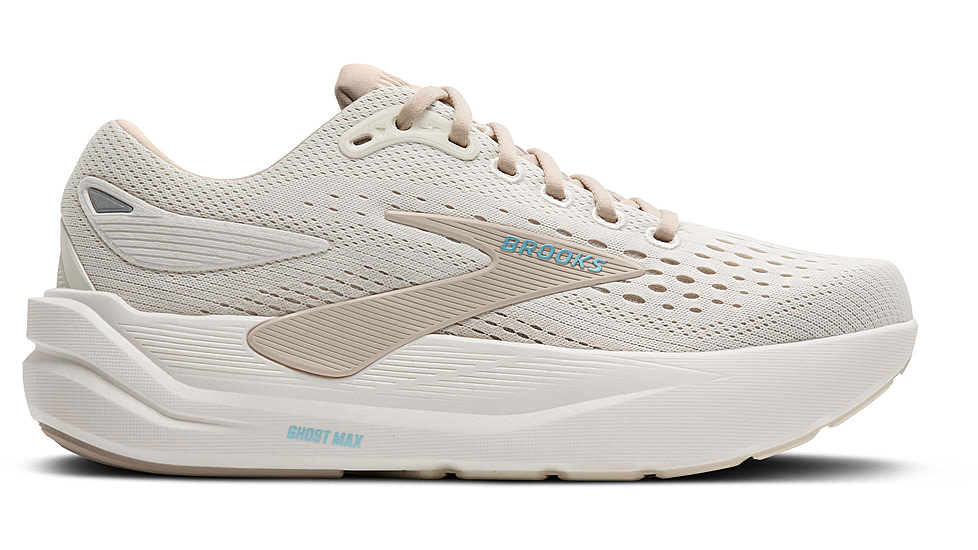 Brooks Ghost Max 3 Road Running Shoes - Womens, Coconut/Chateau Grey/Blue, 10, 1B, 1204571B181.100