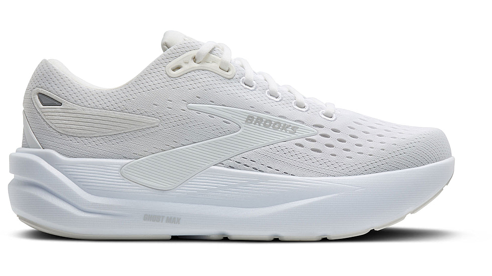 Brooks Ghost Max 3 Road Running Shoes - Womens, White/White, 9.5, 1B, 1204571B142.095