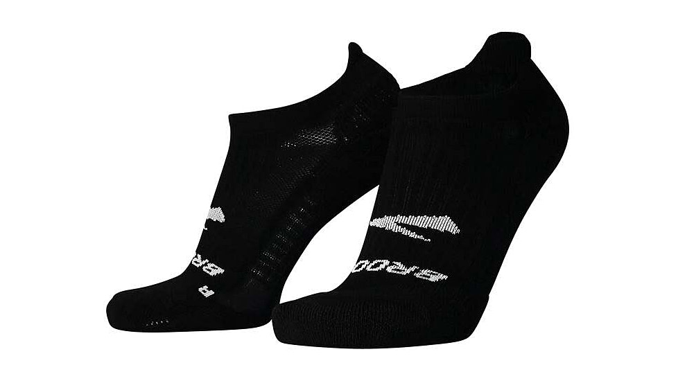 Brooks Ghost No Show Sock, Black, XL, 280498001.040