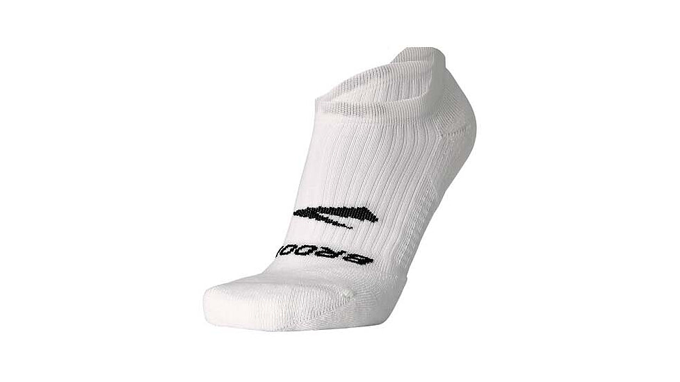 Brooks Ghost No Show Sock, White, S, 280498100.025