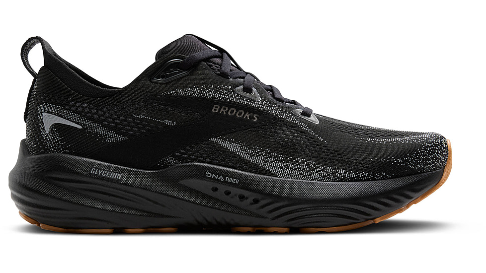 Brooks Glycerin 22 Road Running Shoes - Mens, Black/Primer Gray/Biscuit, 13, 1D, 1104451D089.130