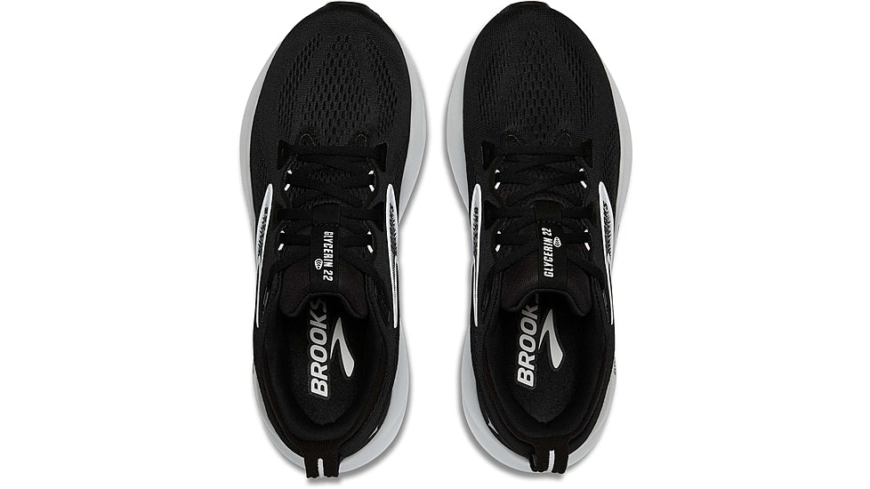 Brooks Glycerin 22 Road Running Shoes - Womens, Black/Grey/White, 7.0 US/Wide, 1204341D090.070