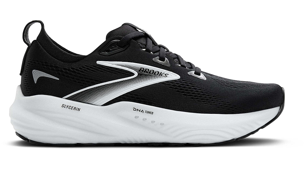 Brooks Glycerin 22 Road Running Shoes - Womens, Black/Grey/White, 7.0 US/Wide, 1204341D090.070