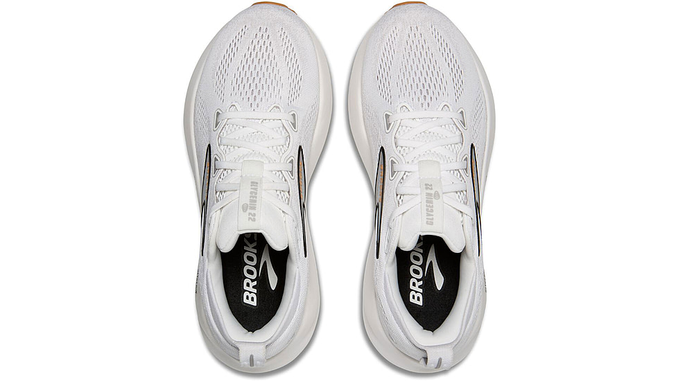 Brooks Glycerin 22 Road Running Shoes - Womens, White/Grey/Black, 10, 1B, 1204341B135.100