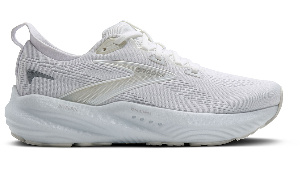 Brooks Glycerin 22 Road Running Shoes - Womens, White/White/Grey, 9.5, 1B, 1204341B151.095