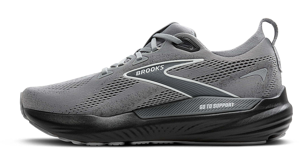 Brooks Glycerin GTS 22 Road Running Shoes - Mens, Primer Gray/Ebony/Bluewash, 9.0 US/Medium, 1104461D078.090