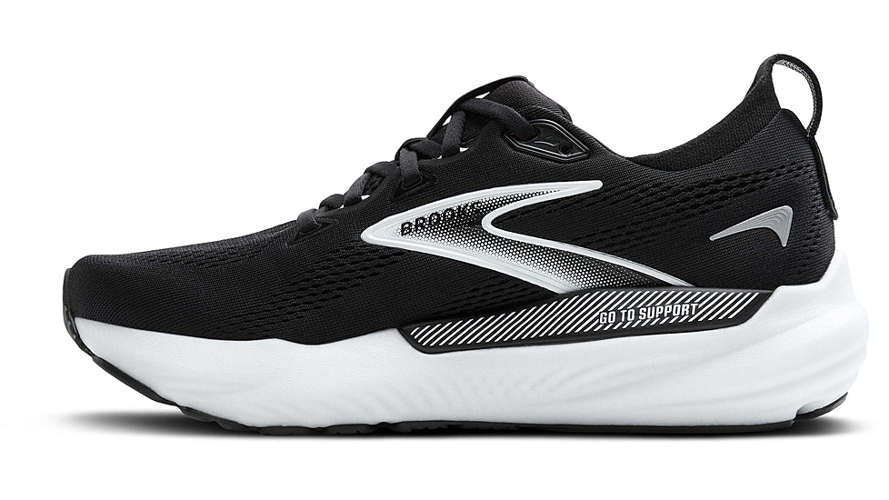 Brooks Glycerin GTS 22 Road Running Shoes - Womens, Black/Grey/White, 7.5 US/Medium, 1204351B090.075