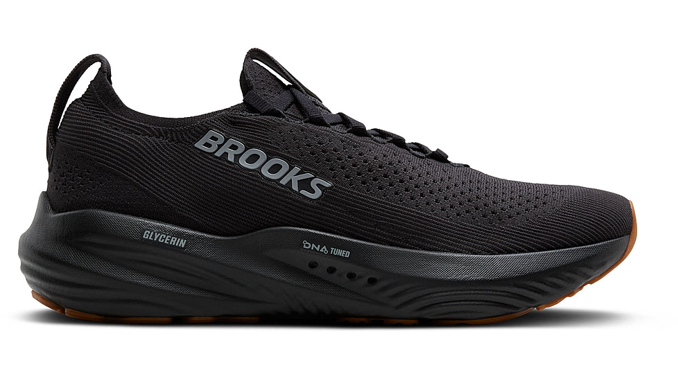 Brooks Glycerin StealthFit 22 Road Running Shoes - Mens, Black/Black, 9.5, 1D, 1104481D072.095