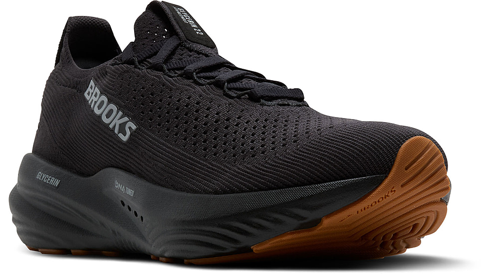 Brooks Glycerin StealthFit 22 Road Running Shoes - Mens, Black/Black, 9.5, 1D, 1104481D072.095