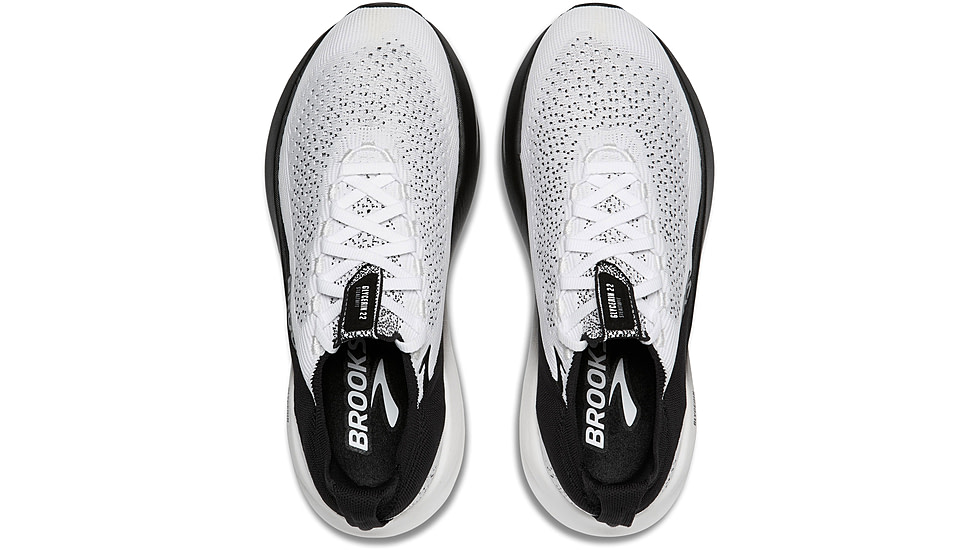 Brooks Glycerin StealthFit 22 Road Running Shoes - Mens, White/Grey/Black, 8, 1D, 1104481D135.080