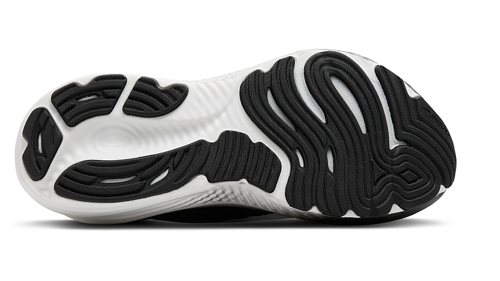 Brooks Glycerin StealthFit 22 Road Running Shoes - Mens, White/Grey/Black, 8, 1D, 1104481D135.080