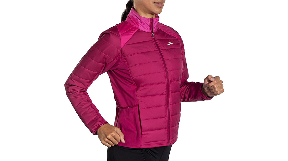Brooks Shield Hybrid Jacket 2.0 - Womens, Dk Mauve/Mauve, Extra Small, 221557679.020