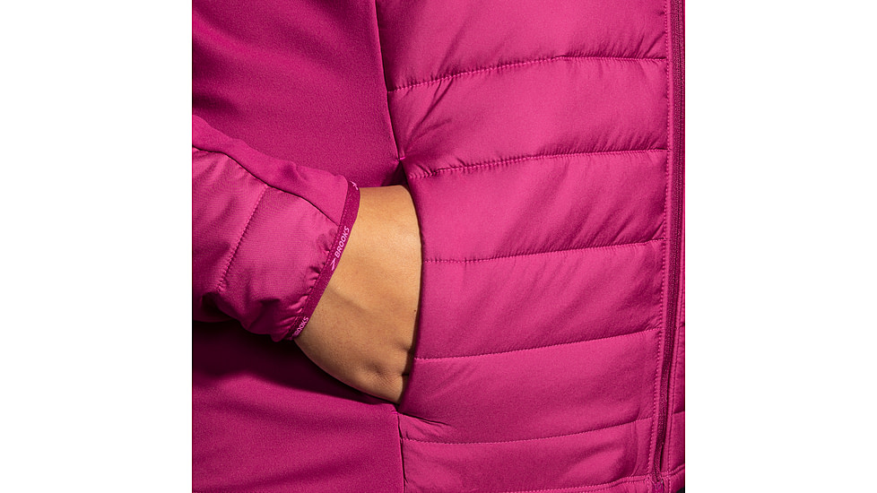 Brooks Shield Hybrid Jacket 2.0 - Womens, Dk Mauve/Mauve, Extra Small, 221557679.020