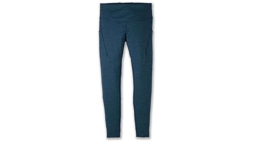 Brooks Spark Tight - Womens, Htr Ocean Drive, Medium, 221664445.030