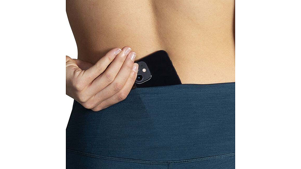 Brooks Spark Tight - Womens, Htr Ocean Drive, Medium, 221664445.030